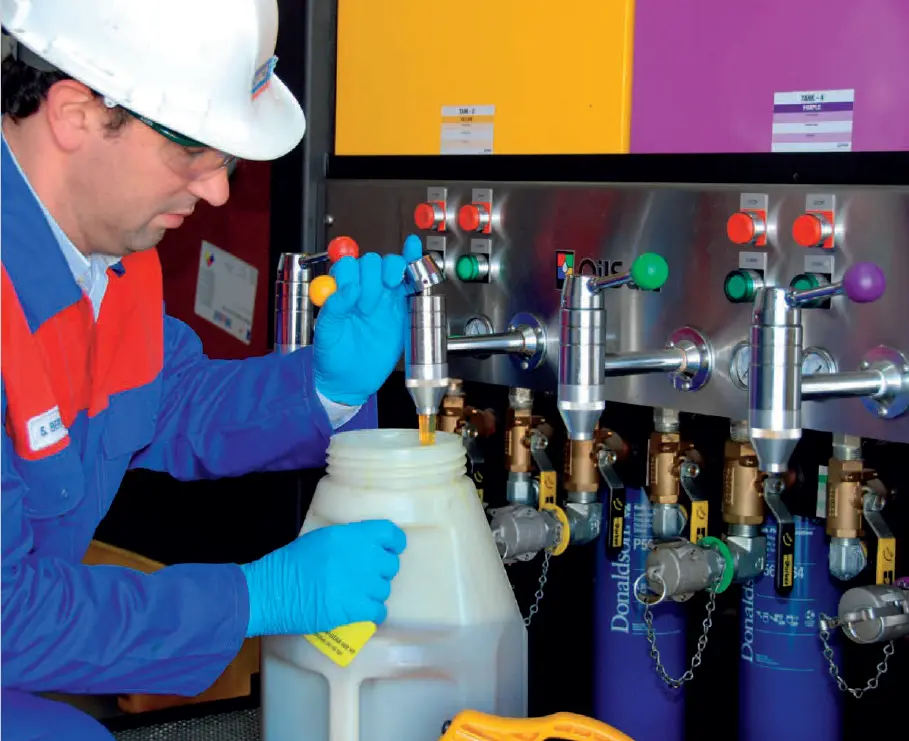 Barbat care schimba uleiul